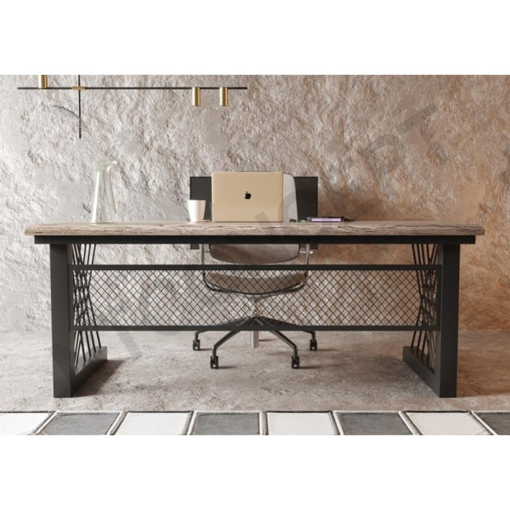 Ntconcept Onix M2 Masif Ağaç Ofis ve Çalışma Masası - Ebat Seçenekli - 75x200 cm - Açık Ceviz Çalışma Masası Fiyatı