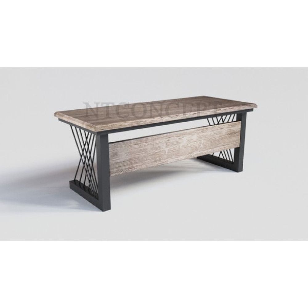 Ntconcept Perra Masif Ağaç Ofis ve Çalışma Masası - Ebat Seçenekli - 85x150 cm - Açık Ceviz Çalışma Masası Fiyatı