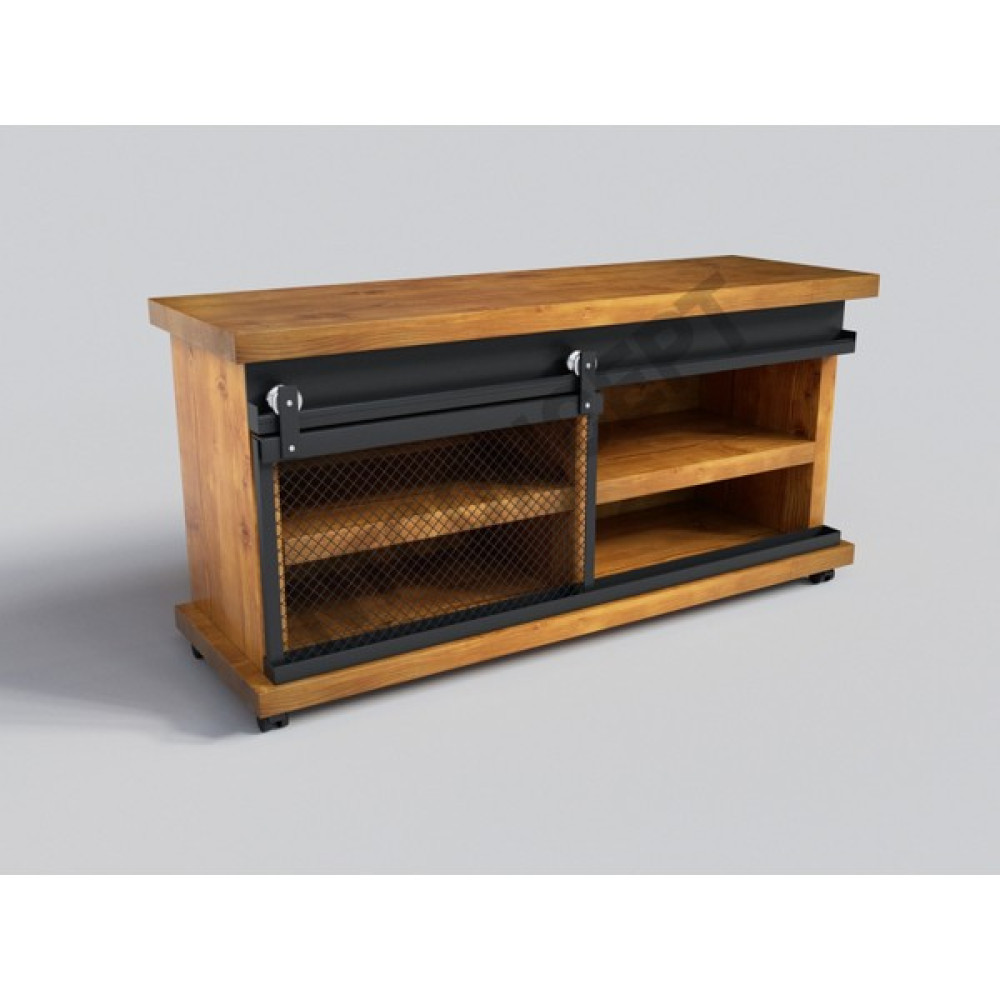 Ntconcept Rona Masif Ağaç Keson - Açık Ceviz - 130 cm Ofis Kesonu Fiyatı