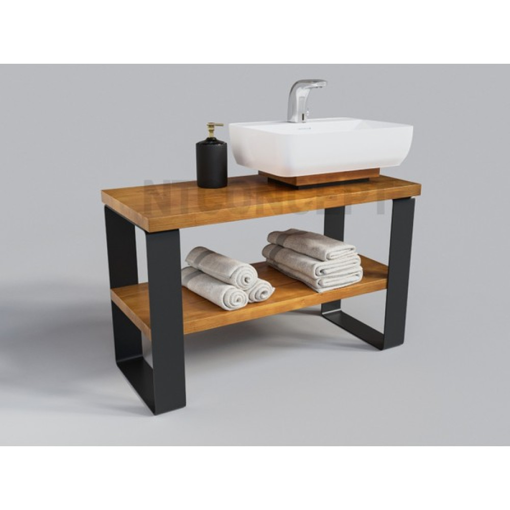 Ntconcept Sien Masif Ahşap Lavabo Dolabı Hilton - 70 cm - Açık Ceviz Banyo Dolabı / Mobilyası Fiyatı