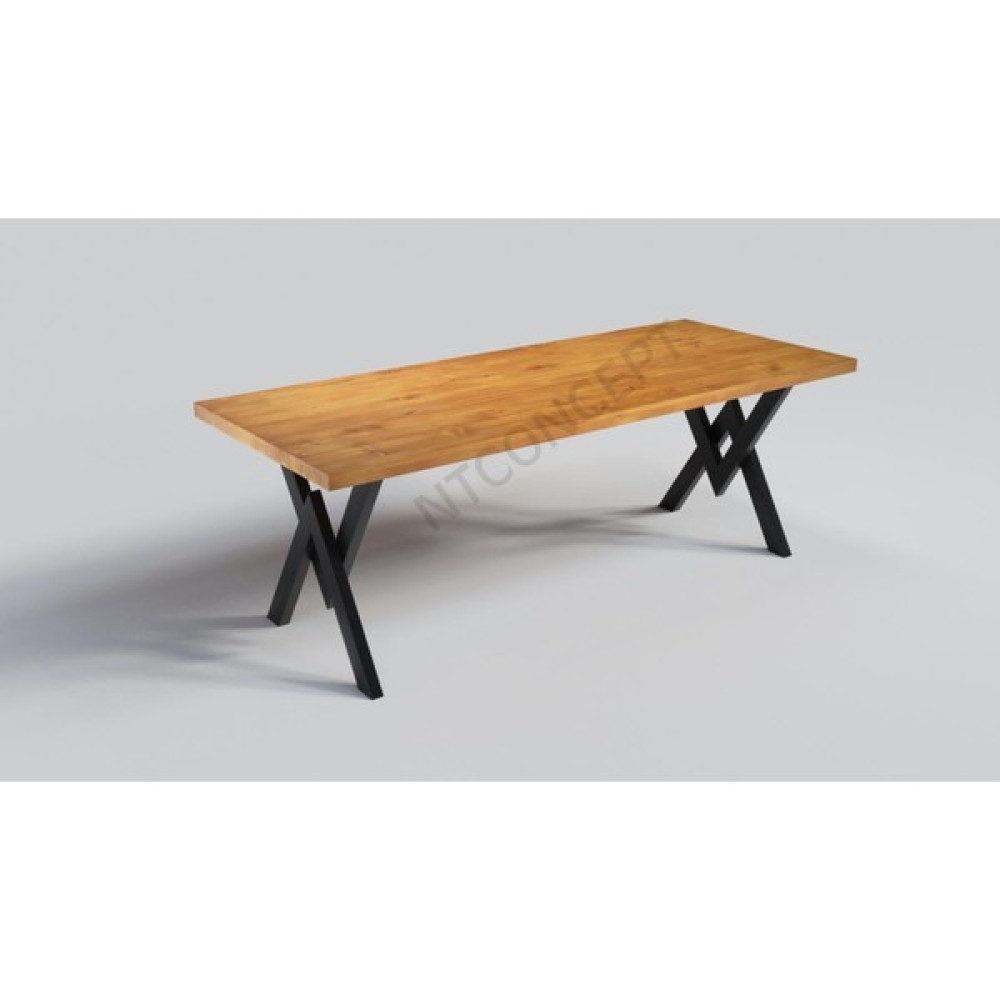 Ntconcept Vinne M2 Doğal Ahşap Yemek Masası - Açık Ceviz - 85 x 180 cm Yemek & Mutfak Masası Fiyatı