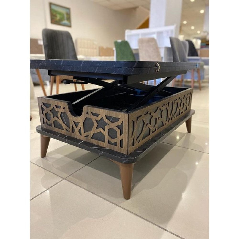 Ntd Home Akıllı Fonksiyonel Sihirli Orta Sehpa-Açılabilen Antrasit Mermer Desenli Orta Sehpa - MERMER DESENLİ ANTRASİT Orta Sehpa Fiyatı