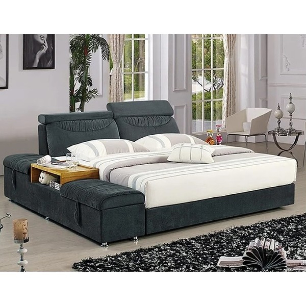 NU DİZAYN NU 198-1 Smart Modern Çift Kişilik Baza Yatak(Özel Imalat) - 160 x 200 cm - Antrasit Baza Fiyatı
