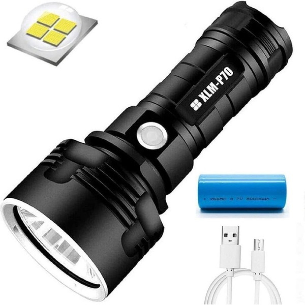 Nuancheng XLM-P70 LED El Feneri - Süper Parlak Yüksek Lümen 1600-3200 (Yurt Dışından) El Feneri Fiyatı