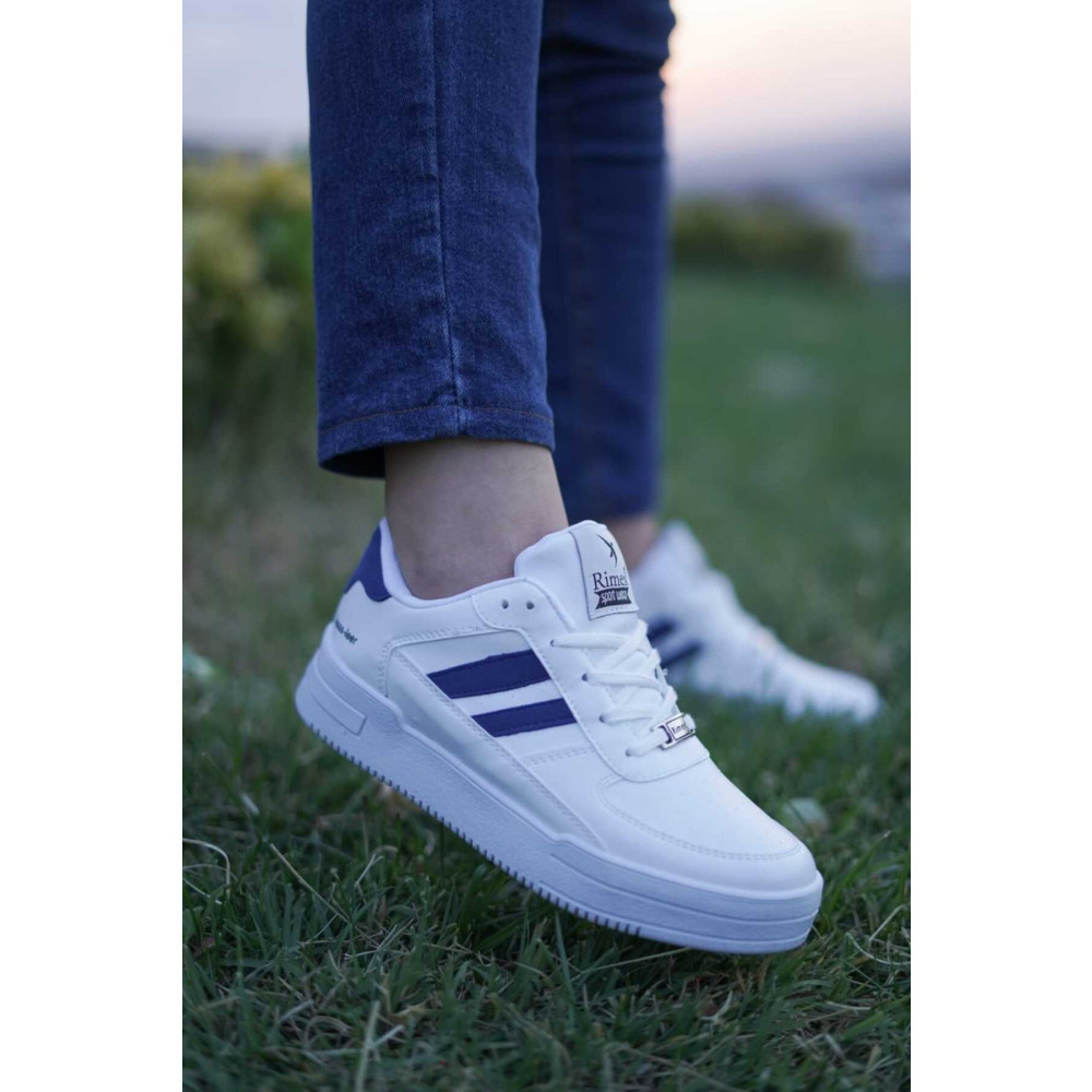 Nubbock Beyaz Mavi Unisex 2 Şerit Rimex Ortopedik Günlük Sneaker Nk0532 42 Beden Spor Ayakkabı Fiyatı