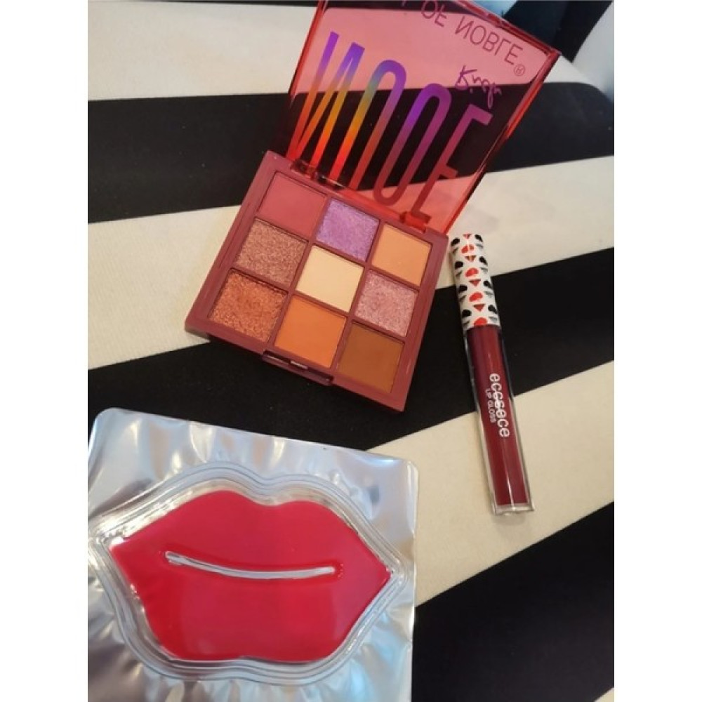 Nude 3lü Makyaj Seti (Far Paleti, Mat Ruj, Dudak Maskesi) Makeup5 Makyaj Ürünleri Fiyatı
