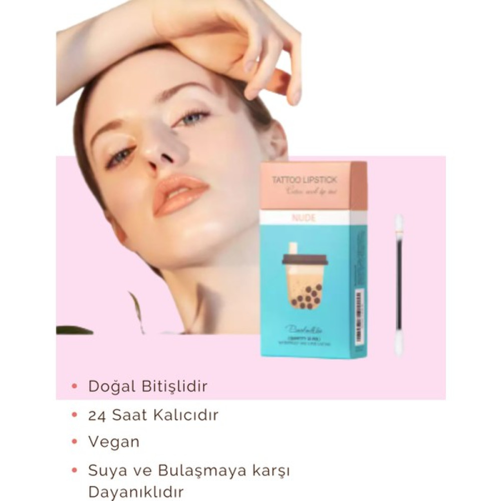 Nude Ruj Çubukları Tattoo Lipstick 24 Saat Kalıcı 20 Adet Rujlar & Dudak Parlatıcıları Fiyatı