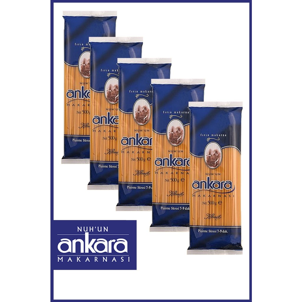 Nuh'un Ankara Fırın Makarna 500 gr x 5 Adet Makarnalar Fiyatı