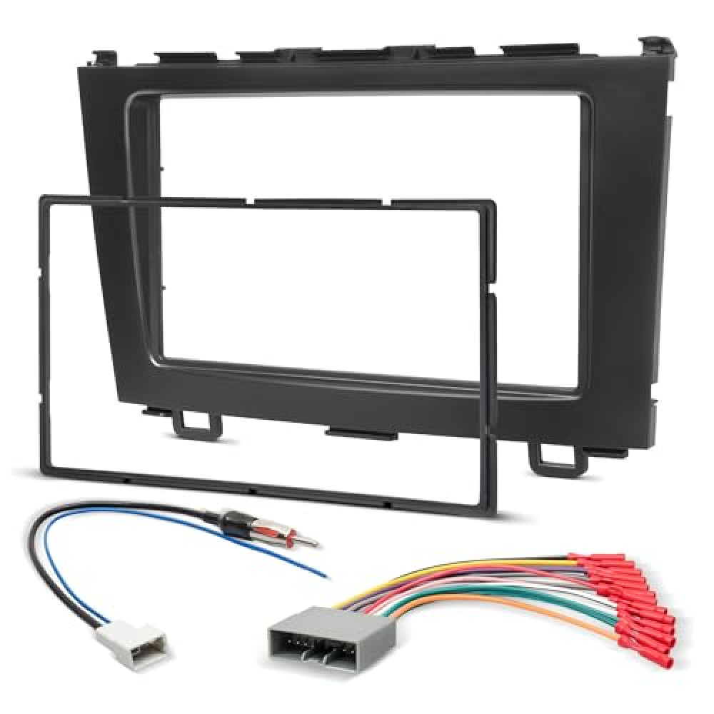 NuIth Double DIN Radio Dash Kit W/Radio Wire Harness for Honda CRV 2007-2011, Stereo Installation Kit for CRV, Double DIN Radio Install Kit for CRV Car Electronics Fiyatı