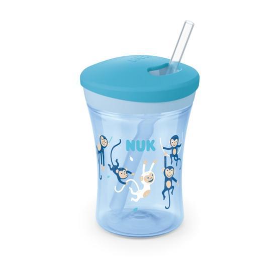 Nuk 751136 Mavi 230 ml Action Cup Evo Suluk Bebek Bardağı-Suluk Fiyatı