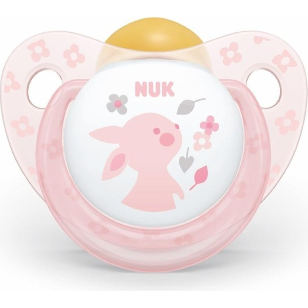 Nuk Baby Rose Kauçuk Emzik 6-18 Ay 734035 Pembe - 6 - 18 Ay - Renkli Emzik Fiyatı