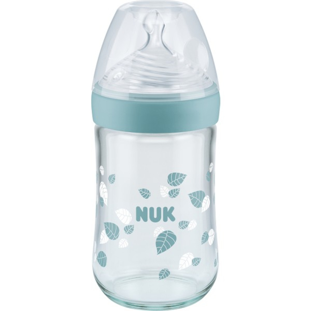 Nuk Cam Biberon Nature Sense - 240 ml Sl No:1 M Yeşil Biberon Fiyatı