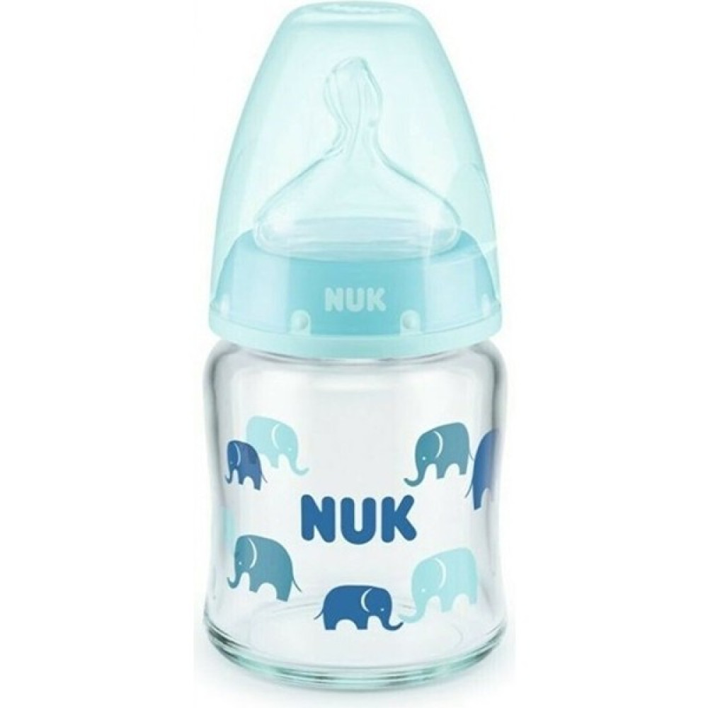 Nuk Fc Plus Isı Göstergeli Cam Biberon 120 ml - Mavi Biberon Fiyatı