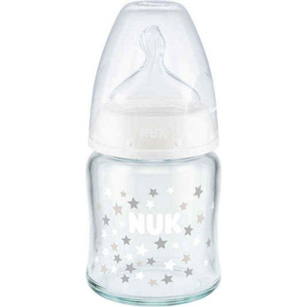 Nuk First Choice Plus Cam Biberon 120ML - Beyaz - 120 ml Biberon Fiyatı