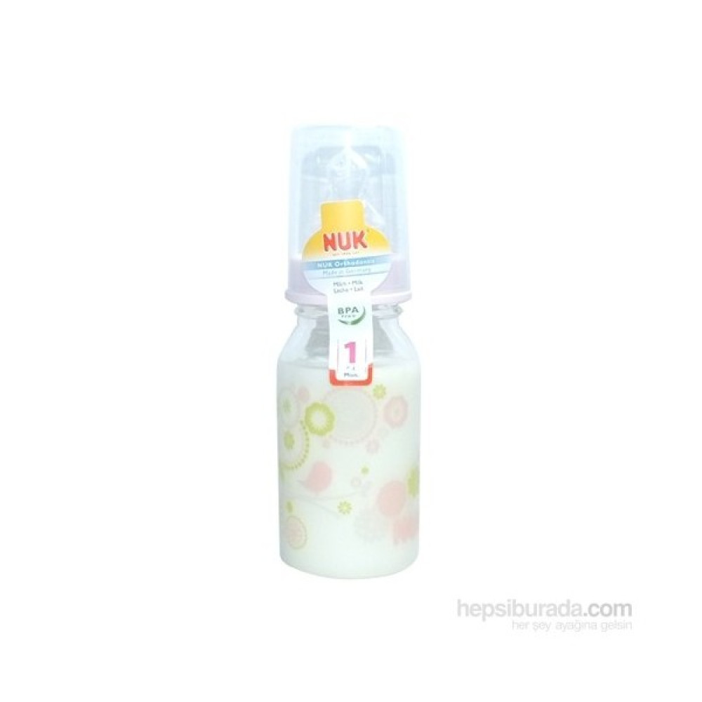 Nuk Silikon Emzikli Cam Biberon Pembe 125 ml Biberon Fiyatı