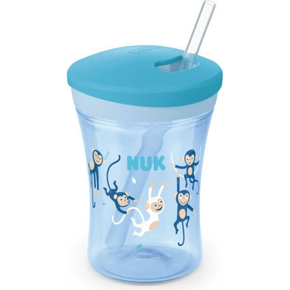 Nuk Yeni Action Cup Mavi Bardak Suluk 230 ml - Beyaz - Eflatun - 1 Yaş ve Üzeri Emzik Fiyatı