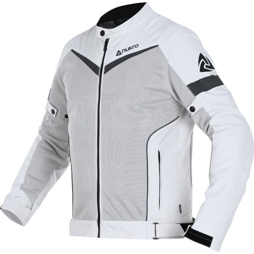 Nukro Nukrowear City Beyaz Yazlık Fileli Erkek Motosiklet Ceketi - 2XL Oto Boyaları Fiyatı