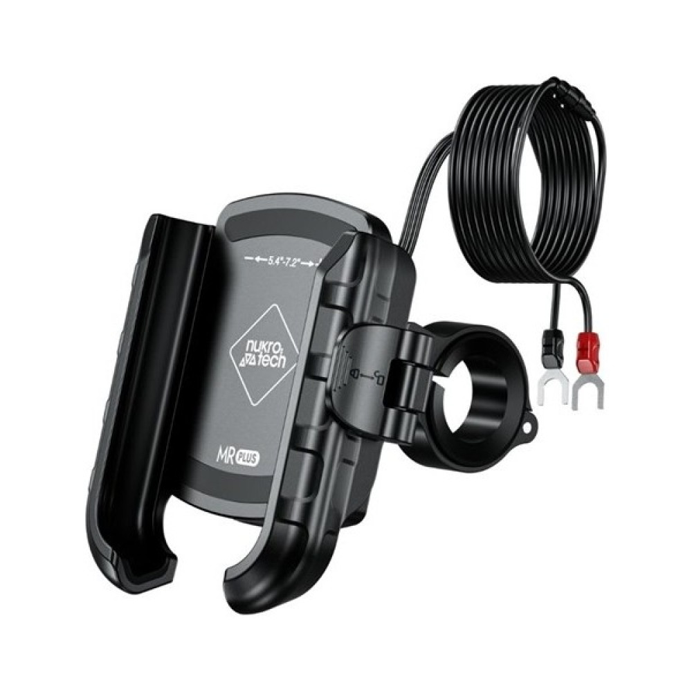 Nukrotech Nukro Tech Mr Plus Usb-C Şarjlı Klipsli Motosiklet Telefon Tutucu Motorsiklet için Diğer Aksesuarlar Fiyatı