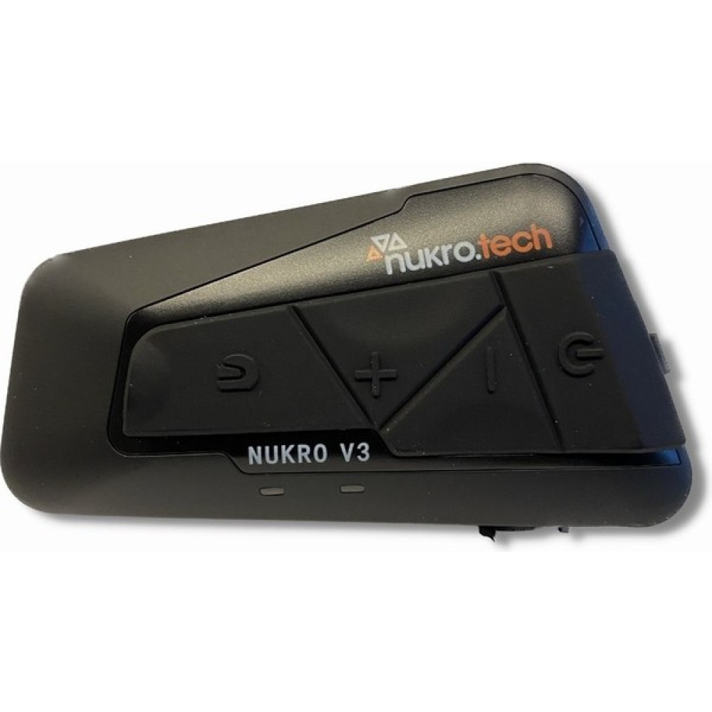 Nukrotech Nukro V3 Bluetooth Interkom - Siyah Motorsiklet Aksesuarları Fiyatı