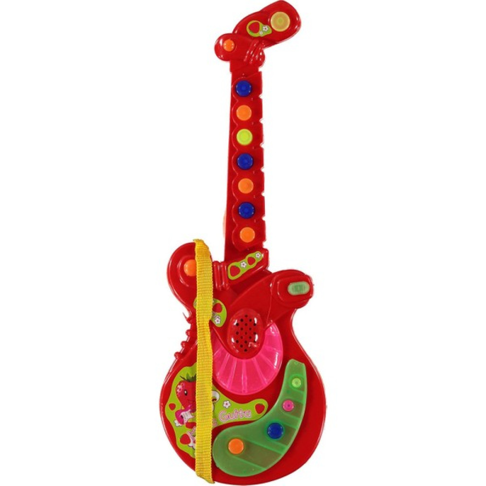 Numaca Oyuncak Gitar- Müzikli Gitar - Eğitici Oyuncak - Sesli Işıklı Gitar - Müzik Aleti - 35 cm - 11-Kırmızı Peluş Oyuncaklar Fiyatı