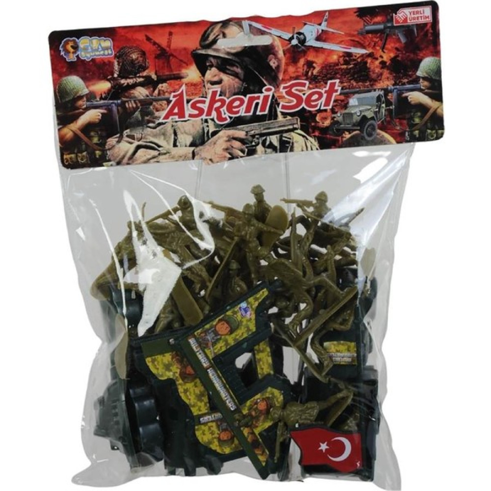 Numaca Poşette Askerler Yeşil Renk Asker Seti Figür Oyuncak Bayraklı Asker Seti Yerli Üretim Çok Parçalı Oyun Seti Fiyatı