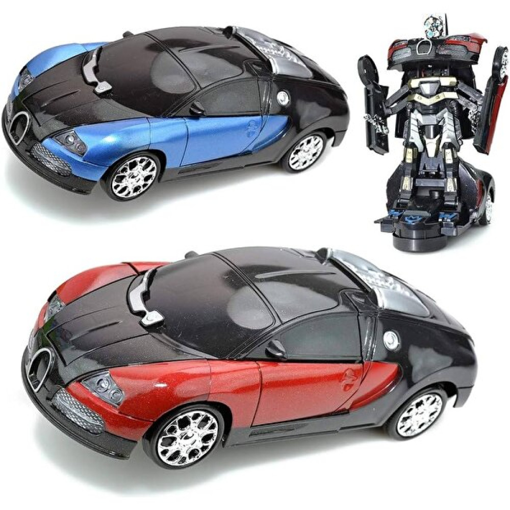 Numaca Robota Dönüşen Işıklı Sesli Pilli Oyuncak Araba Bugatti Modelli Oyuncak Transformers Araba Oyuncak Araç Fiyatı