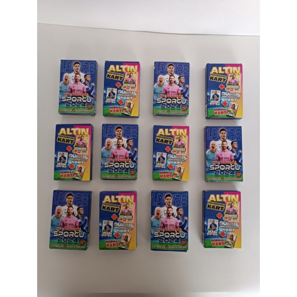 Numaca Sporcu Maç Başlıyor 2024 Futbolcu Kartları 12 Paket Içinde 96 + 24 Normal Hologram Kart Yeni Sezon Oyun Takımları Fiyatı