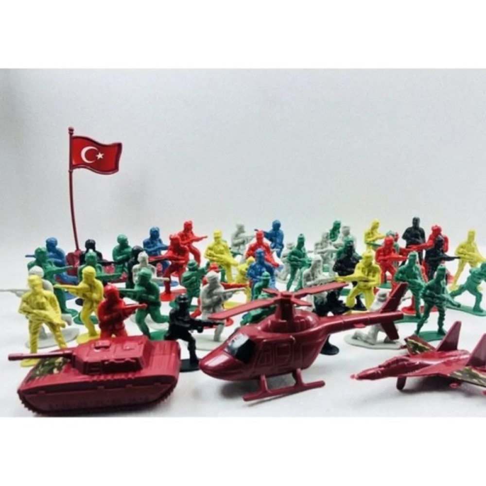 Numaca Türk Askeri Oyuncak Figür Seti Tam 58 Parça Kara Hava Kuvvetleri ve Komando Asker Seti Helikopterli Oyun Seti Fiyatı