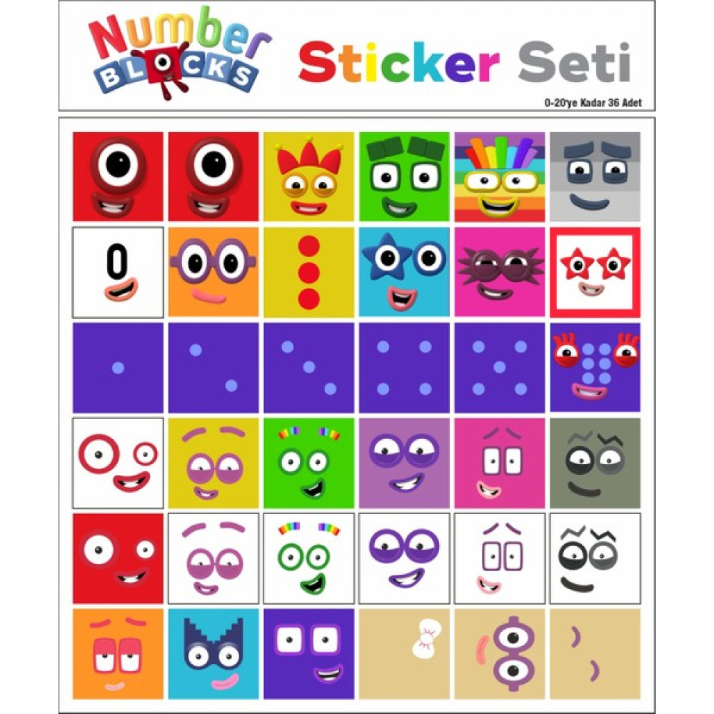 Number Blocks Matematik Eğitici Birim Küp Snapcubes /0-20 Sticker 36 Pcs Eğitici Oyuncak Fiyatı