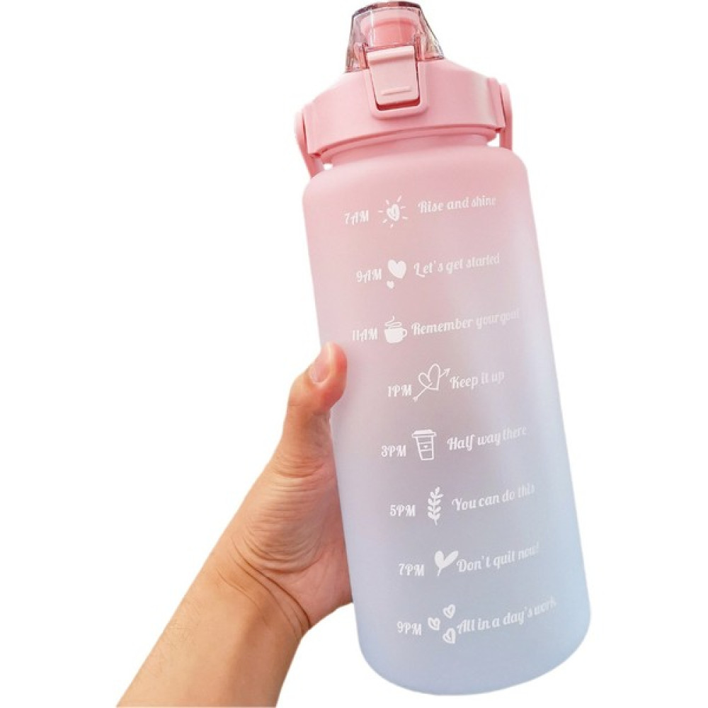 Numune Market Motivasyonel Su Matarası Su Şişesi Suluk 2litre Sporcu Tritan Spor Salonu Su Şişesi - Pembe - Mavi - 2L Suluk Fiyatı