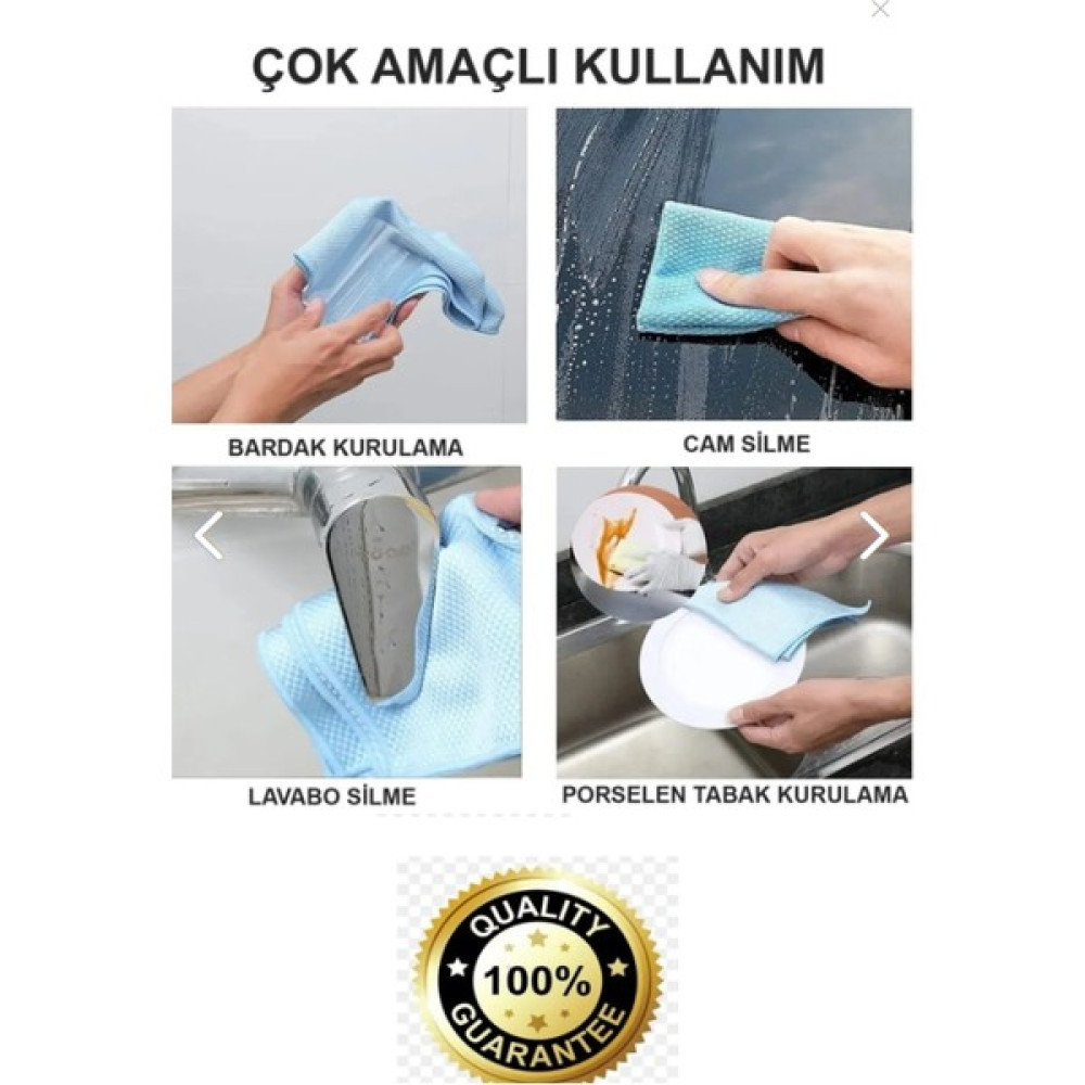 Numune Market Suhvee 3 Adet Mikrofiber Temizlik Bezi Baklava Desenli Cam Bezi Kurulama Bezi Toz Alma Bezi - 40 x 70 cm Temizlik Malzemeleri Fiyatı