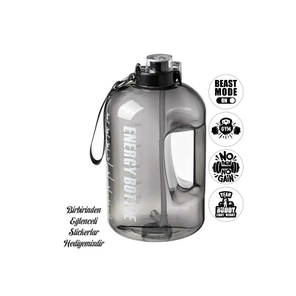 NumuneMarket Suhvee Sporcu Su Matarası Su Matarası Bpa Free 2.5L Suluk Gym Matara Matara Fiyatı