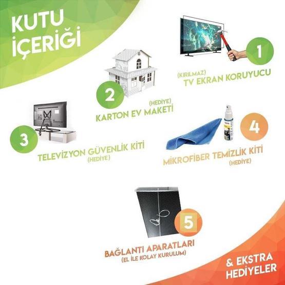 Nunamax Arçelik A40 A 670 A Nano 3 mm Kırılmaz TV Ekran Koruyucu