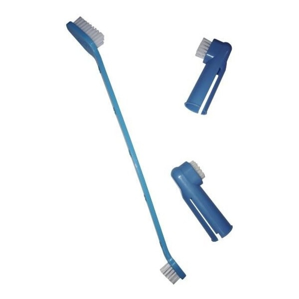 Nunbell Kedi Köpek Diş Fırçası+ Parmak Diş Fırçası Set Evcil Hayvan Ürünleri Fiyatı