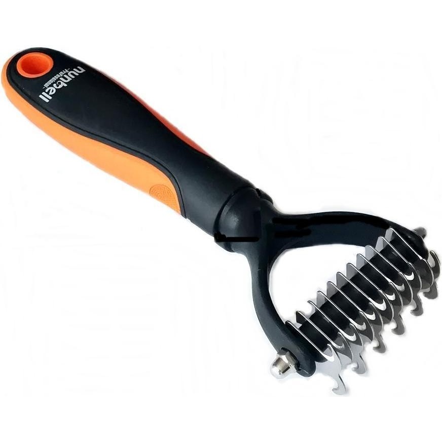 Nunbell Professional Çift Taraflı Tüy Kıtık Açıcı Köpek Tarağı 17 cm - Turuncu Evcil Hayvan Ürünleri Fiyatı