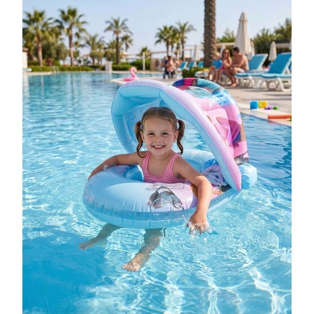 Nunu Gölgelikli Bebek Deniz Simidi Oturaklı Baby Float Uv Korumalı Diğer Fiyatı