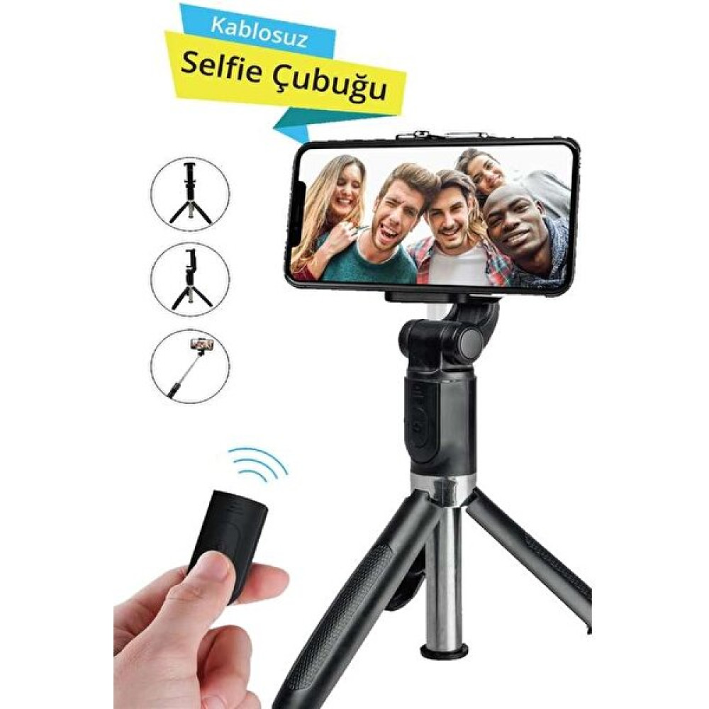 Nuo Jx-11 Kablosuz Selfie Çubuğu & Trıpod - Siyah Selfie - Özçekim Çubuğu Fiyatı