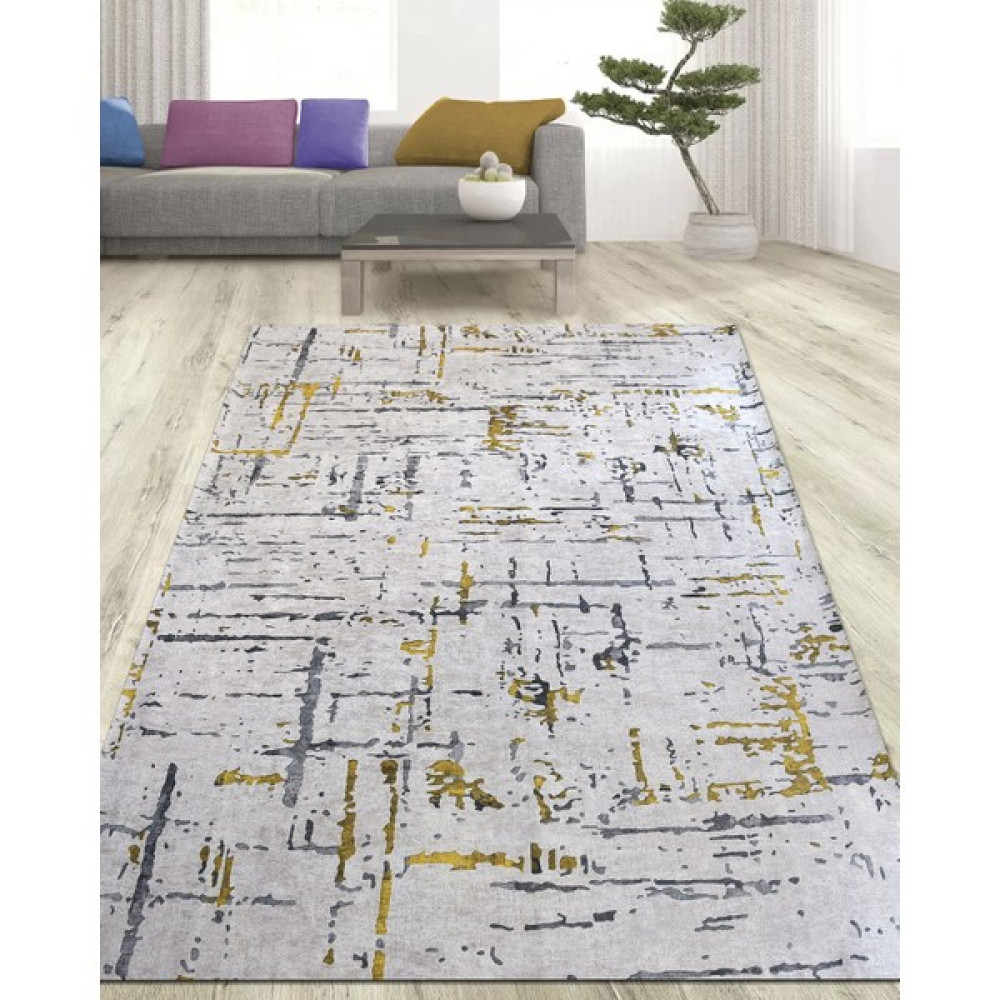 Nur Home Nrh- 49 Renkli Dalgalar Süngerli Kadife Lastikli Halı Örtüsü - 160 x 230 cm Salon & Oturma Odası Tekstili Fiyatı