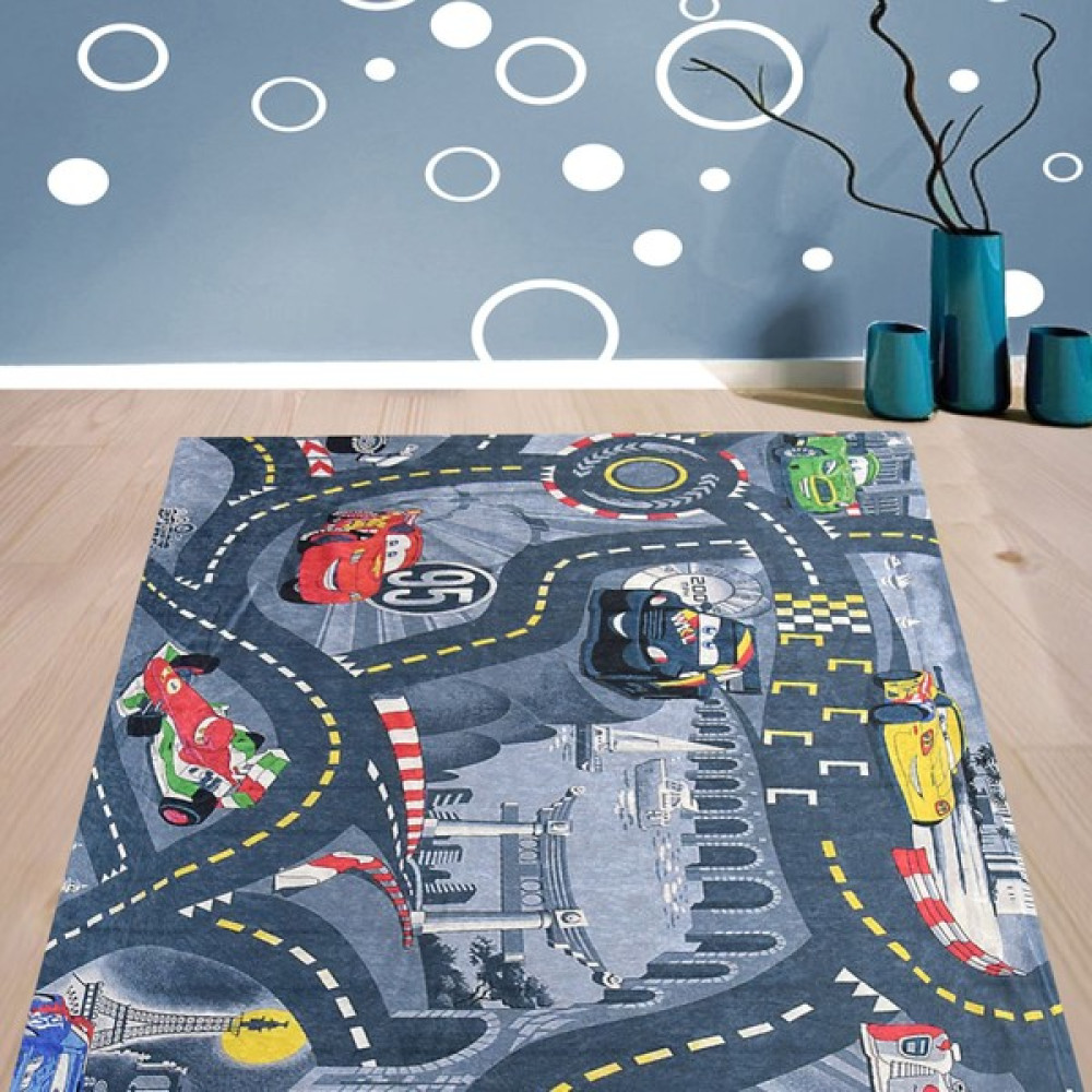 Nur Home Tekstil Şimşek Mekkuin Süngerli Kadife Lastikli Halı Örtüsü, Nrh-36 - Renkli - 150 x 233 cm Salon & Oturma Odası Tekstili Fiyatı