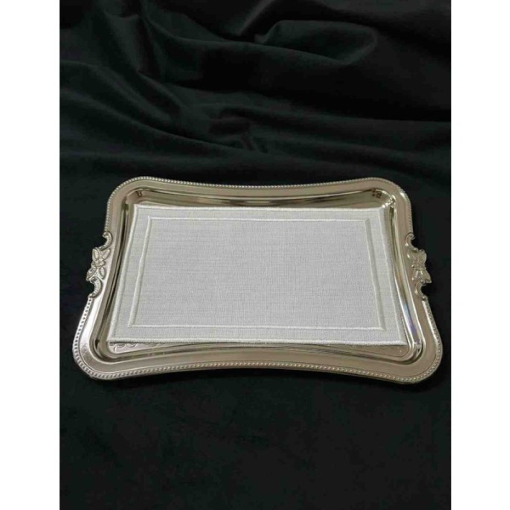 Nur Homing Tepsi Örtüsü Çizgili - 30 x 50 cm - Beyaz Masa Örtüsü Fiyatı