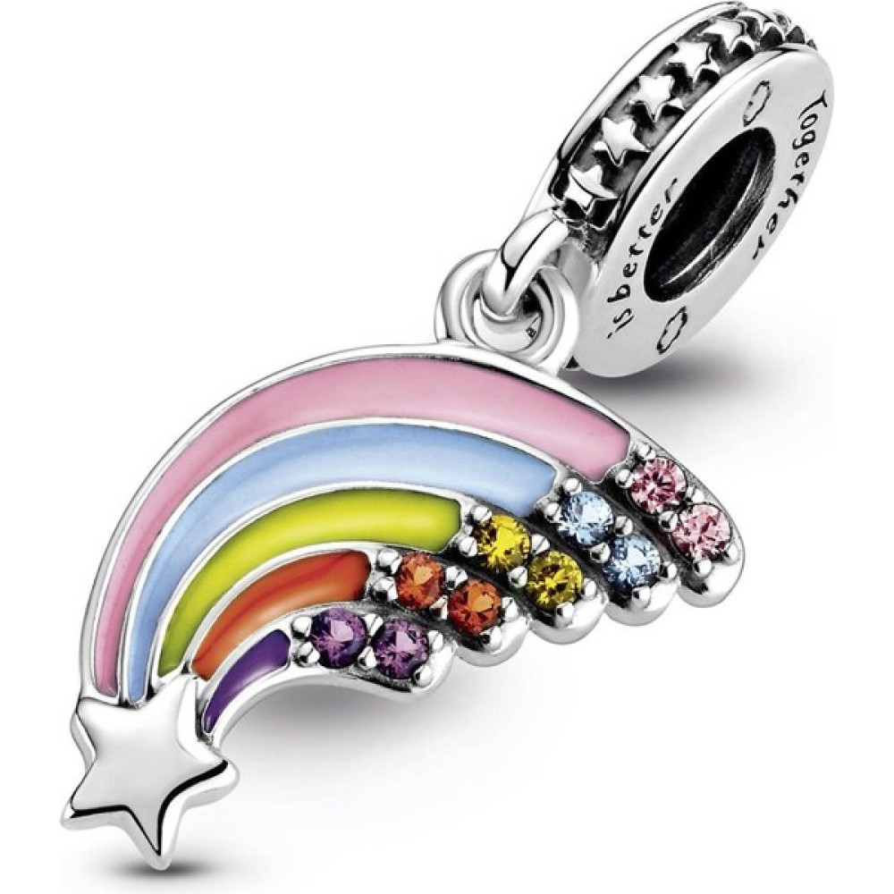 Nur Silver Gökkuşağı Gümüş Charm NUR-BL01321 Saat ve Bileklik Aksesuarı Fiyatı