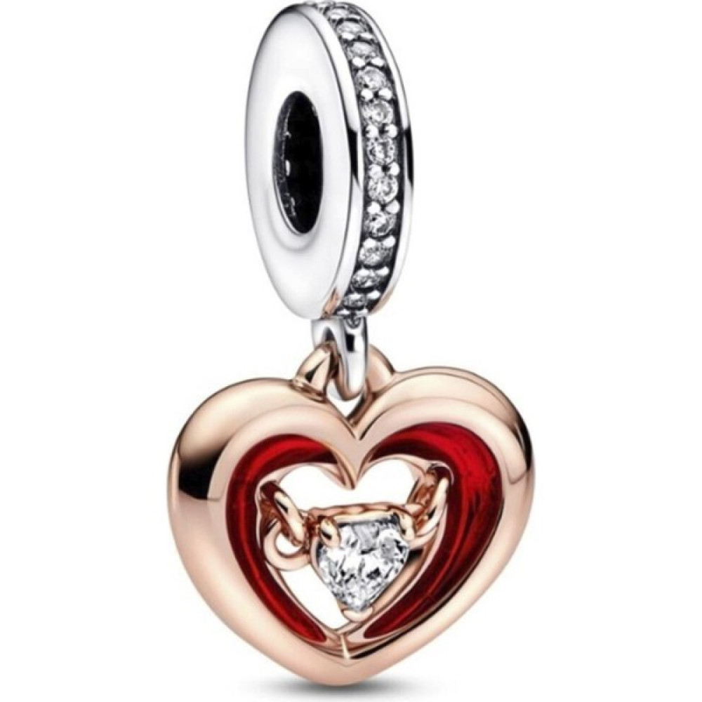 Nur Silver Gümüş Kalp Sallantılı Gümüş Charm - NUR-CM00358 Saat ve Bileklik Aksesuarı Fiyatı