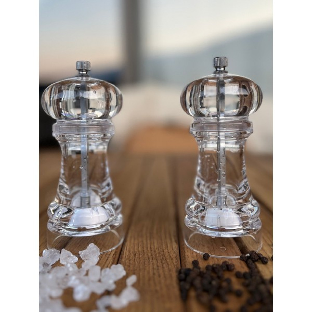 Nuray Home Şeffaf Baharat Öğütücü Değirmen Seti Akrilik El Değirmeni 2'li - 100 ml Baharat Setleri & Baharatlıklar Fiyatı