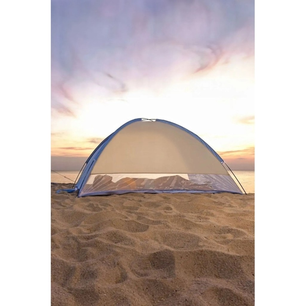 Nurcamp 3 Kişilik Plaj Çadırı Gölgelik 200 x 150 cm Yaz Ayları İçin İdeal Tek Oda Diğer Fiyatı