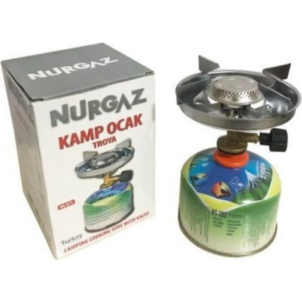 Nurgaz Troya Kamp Ocak Kamp Piknik Ocağı Troya Ocak + 1 Kartuş Kamp Tüpü Kamp Mutfağı Fiyatı
