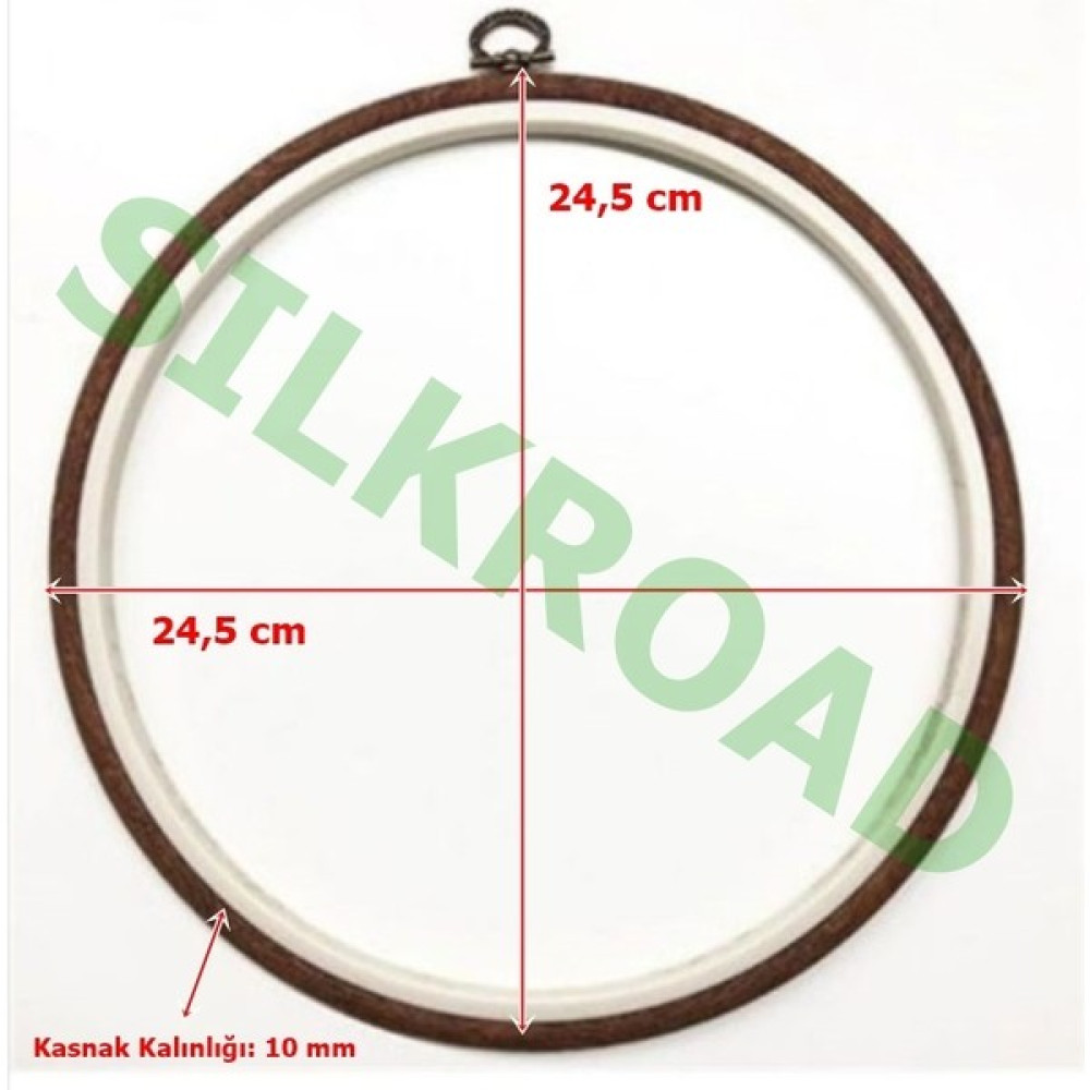 Nurge No:5 Yuvarlak Plastik Pano Nakış Kasnağı - 24.5cm - 10MM Oyun & Hobi Fiyatı