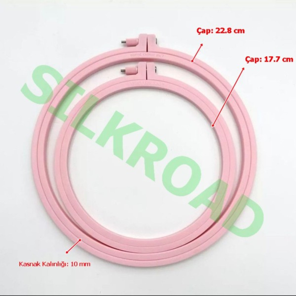 Nurge Vidalı Plastik Kasnak 2 Li Set - 17.7 cm V 22.7 cm - 2 Adet Kasnak Dahil - 170-Şeker Pembe Oyun & Hobi Fiyatı
