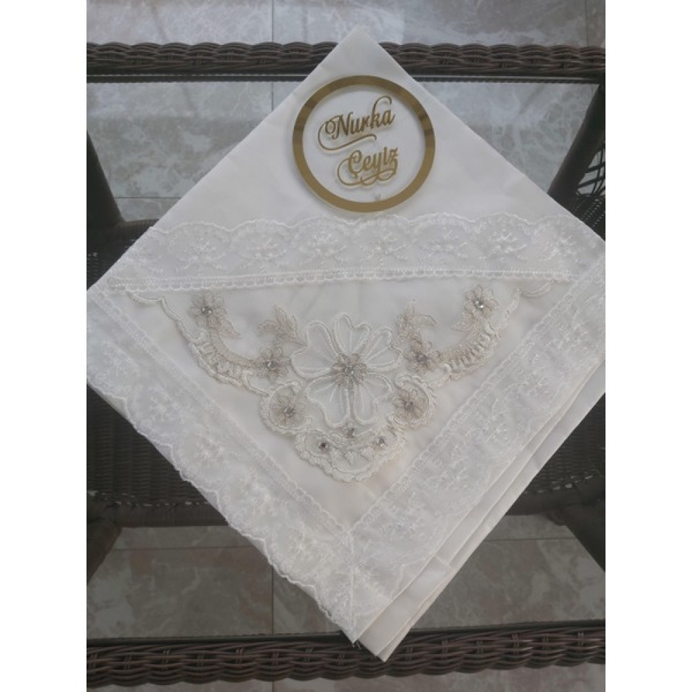 Nurka Çeyiz Çeyizlik Hediyelik Gelin Veya Damat Için Dantel ve Güpür Aplikeli Nişan Söz Bohçası Yatak Odası Tekstili & Çeyiz Seti Fiyatı