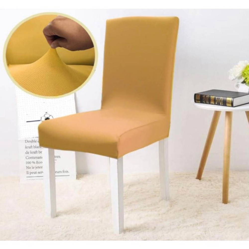 Nurlan 1 Adet Bal Peteği Desen Likra Kumaşlı Tüylenmez Yıkanabilir Sandalye Örtüsü Sandalye Kılıfı - 35 x 45 cm - Hardal Koltuk & Kanepe Örtüsü Fiyatı