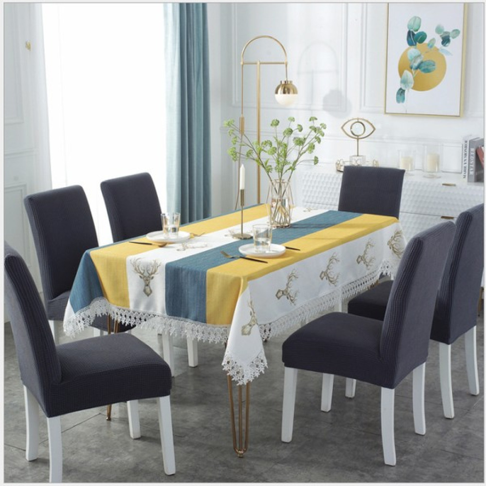 Nurlan 1 Adet Likrali Sandalye Kılıfı, Sandalye Örtüsü Yıkanabilir Piti Kare Desen - 35 x 45 cm - Antrasit Koltuk & Kanepe Örtüsü Fiyatı